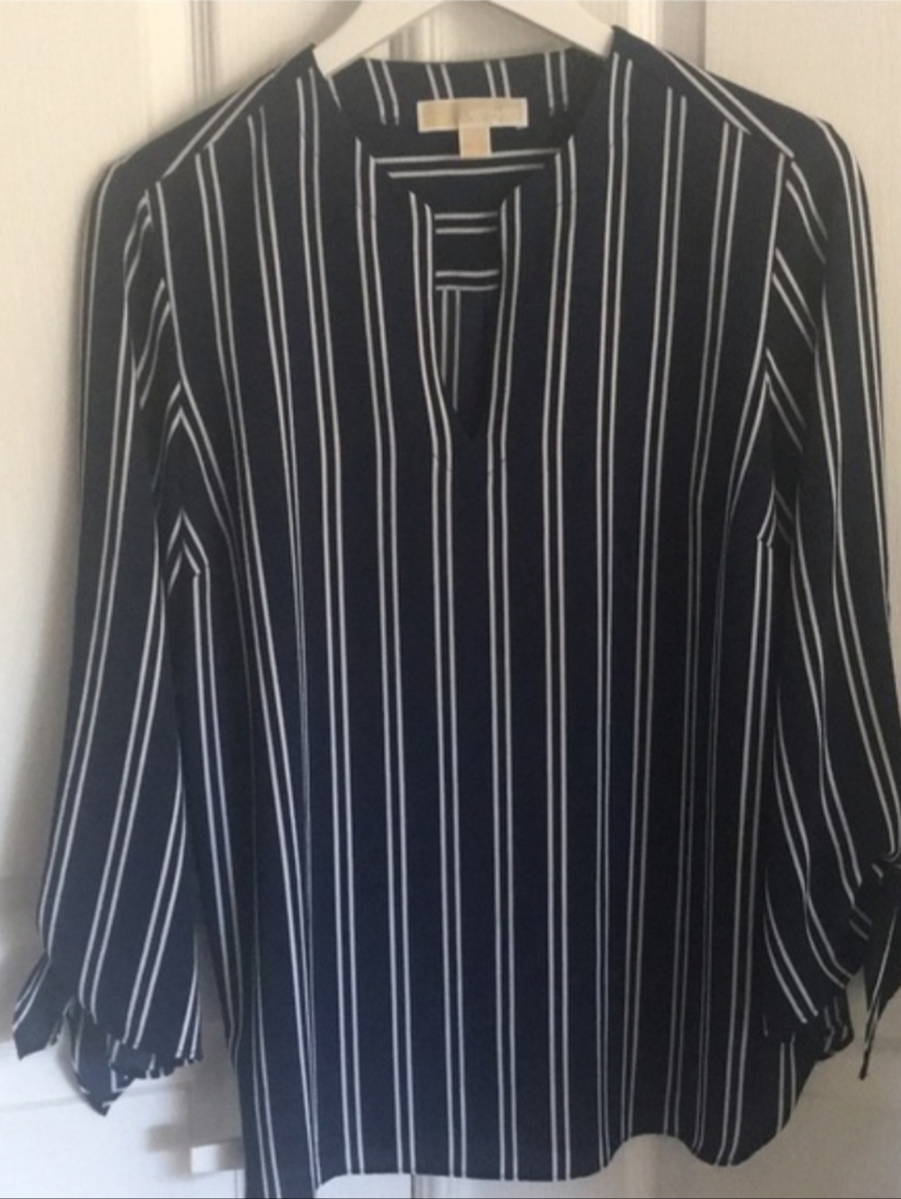 Michael Kors navy stripe top